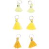 Mini tassels with eyelet Yellow-Mix