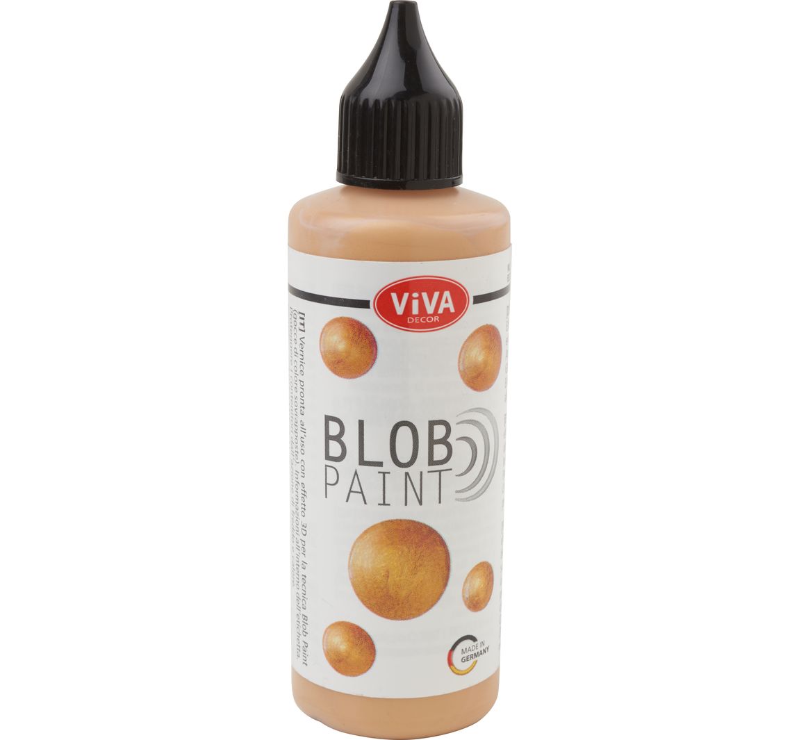 Viva Decor Blob Paint, 90 ml, Metallic/Glitter - Gold-Metallic
