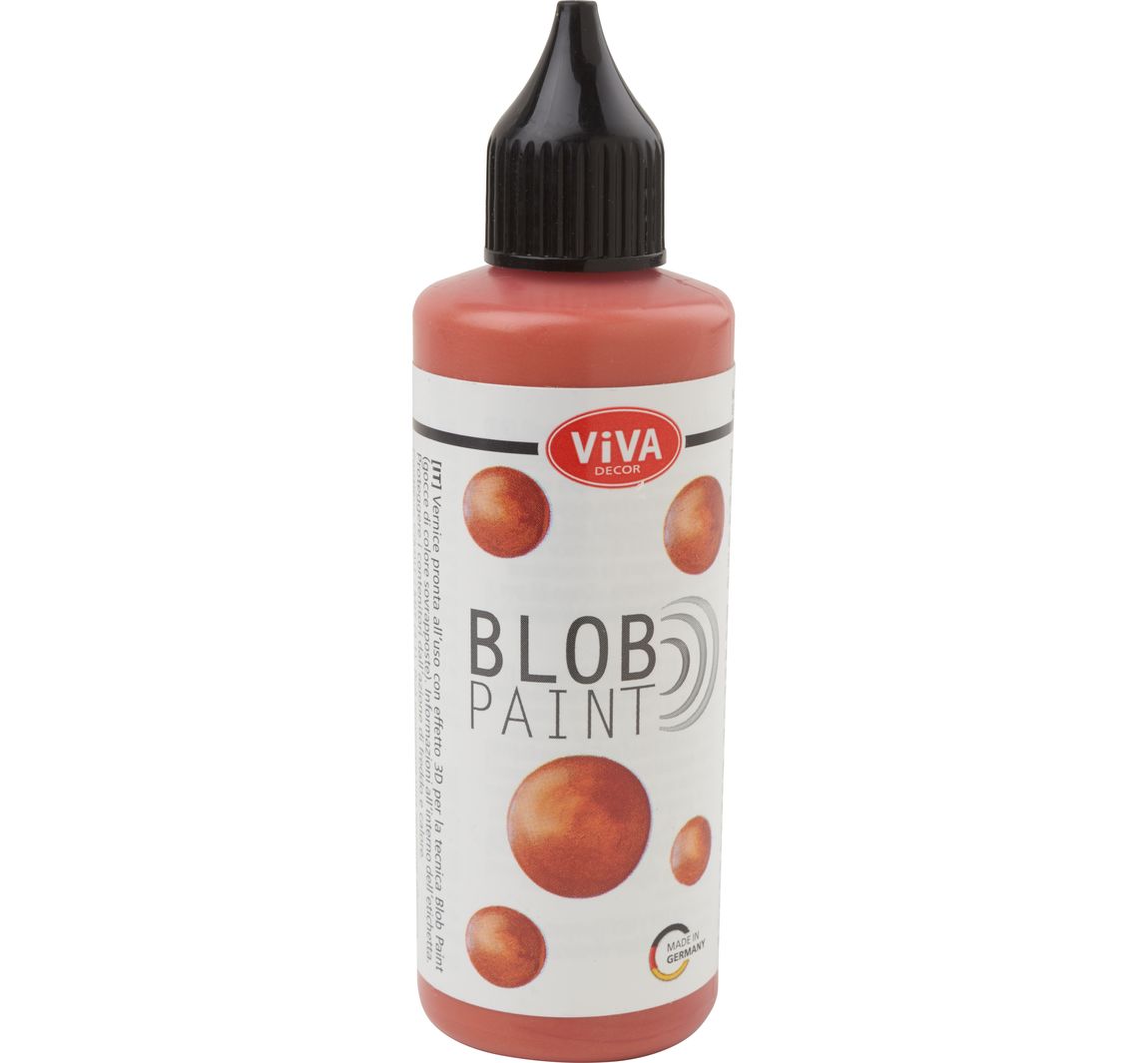 Viva Decor Blob Paint, 90 ml, Metallic/Glitter - Kupfer-Metallic
