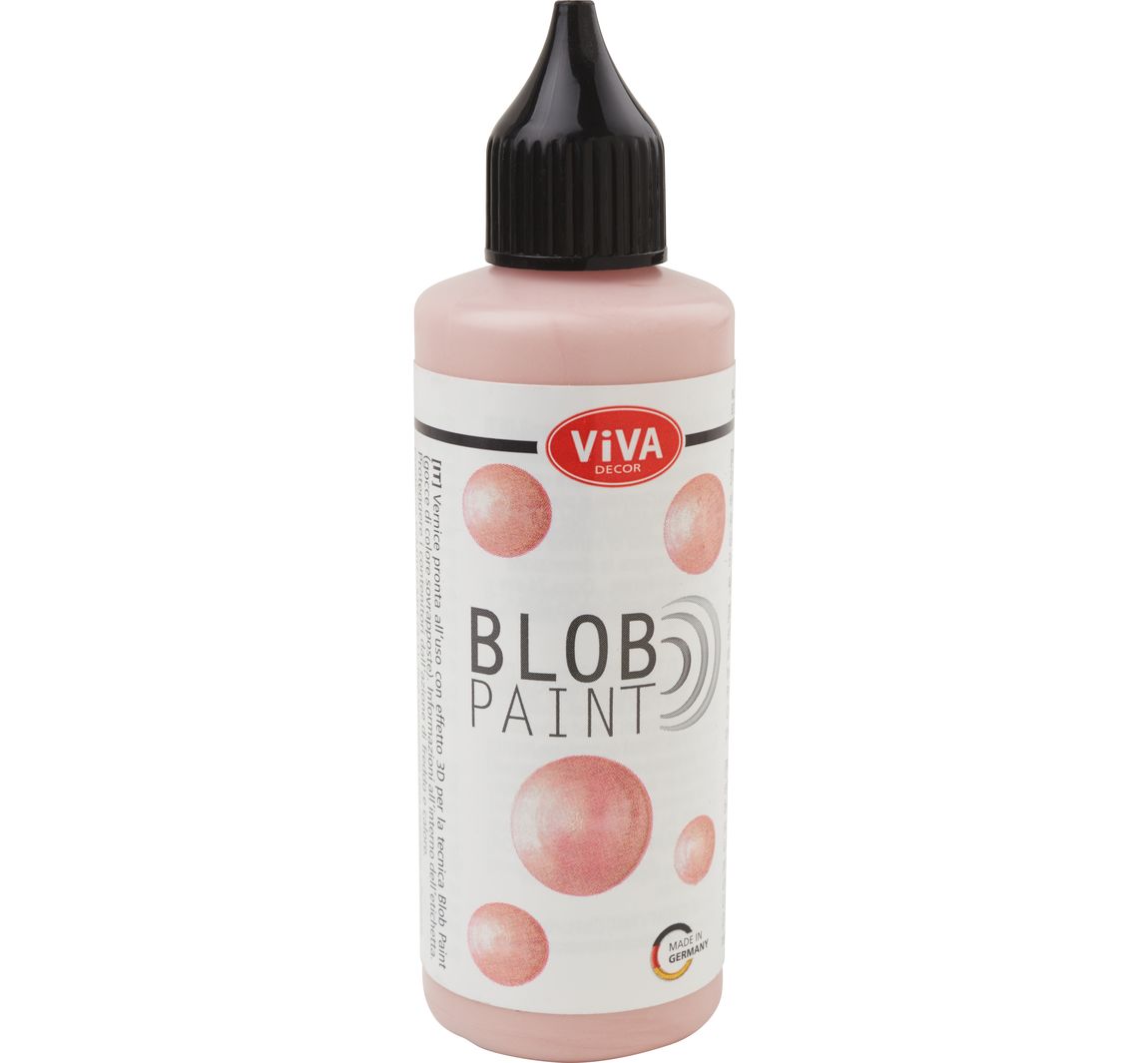 Viva Decor Blob Paint, 90 ml, Metallic/Glitter - Roségold-Metallic