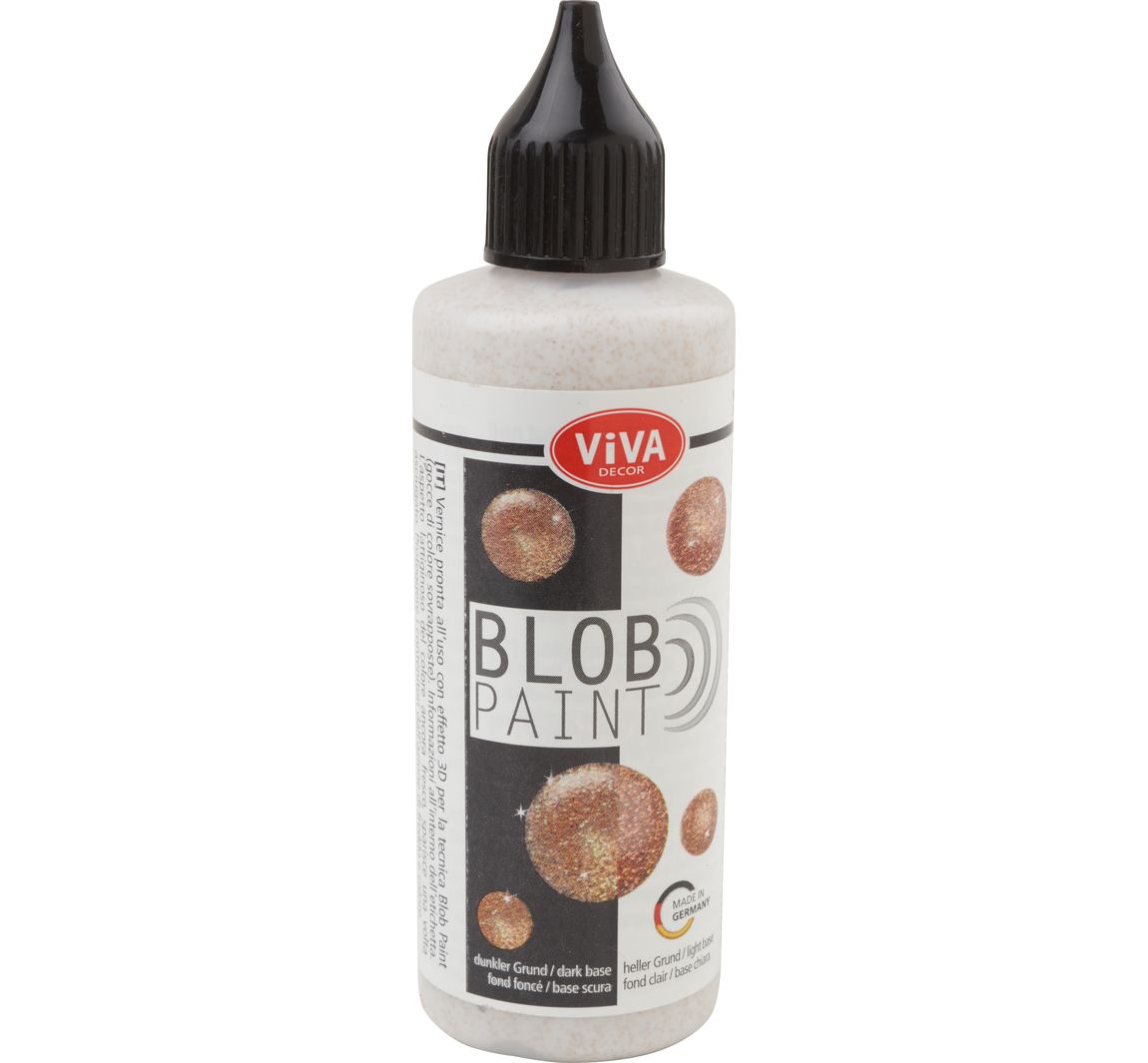 Viva Decor Blob Paint, 90 ml, Metallic/Glitter - Bronze-Glitter