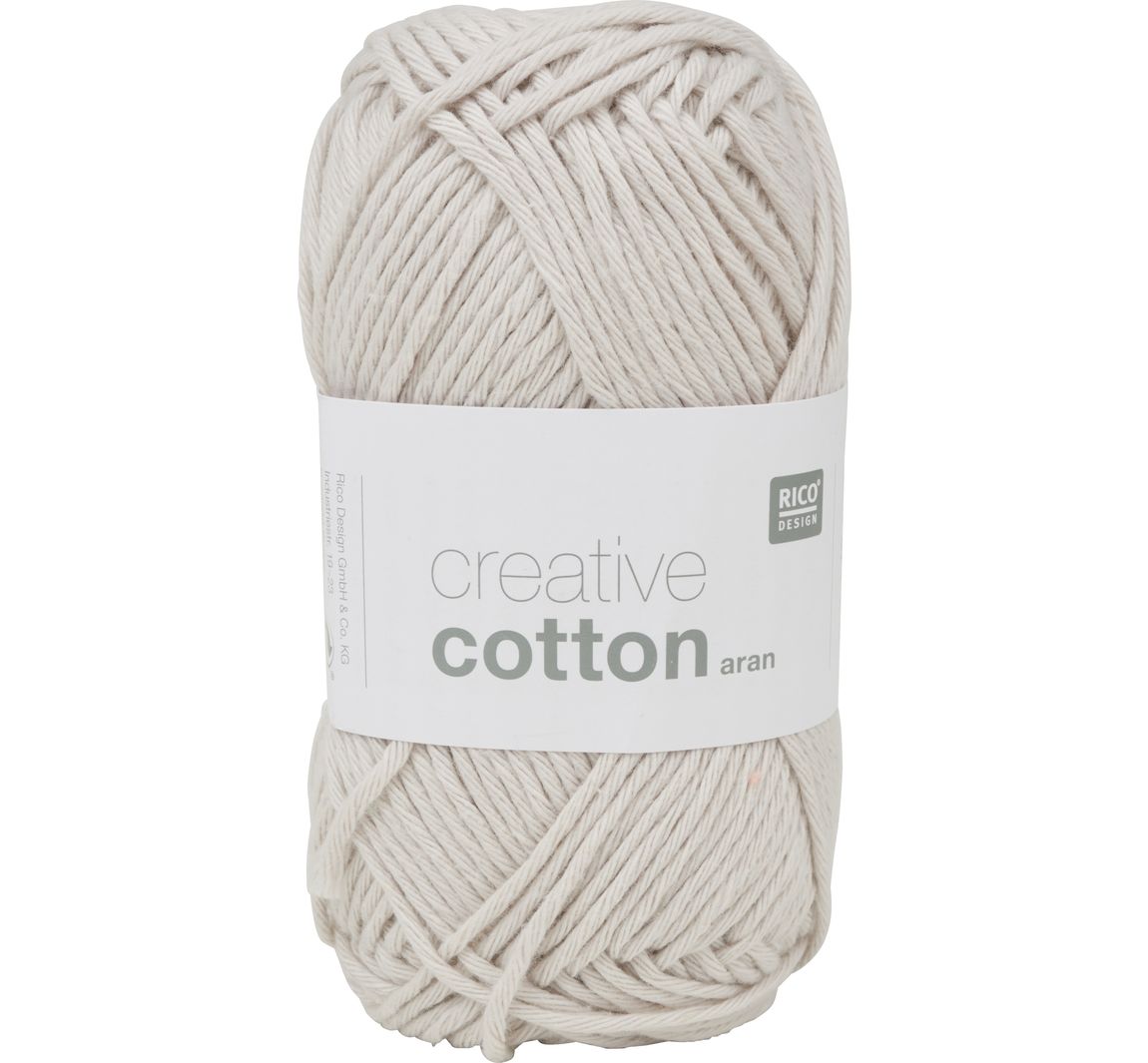 Rico Design Creative Cotton aran - Silbergrau