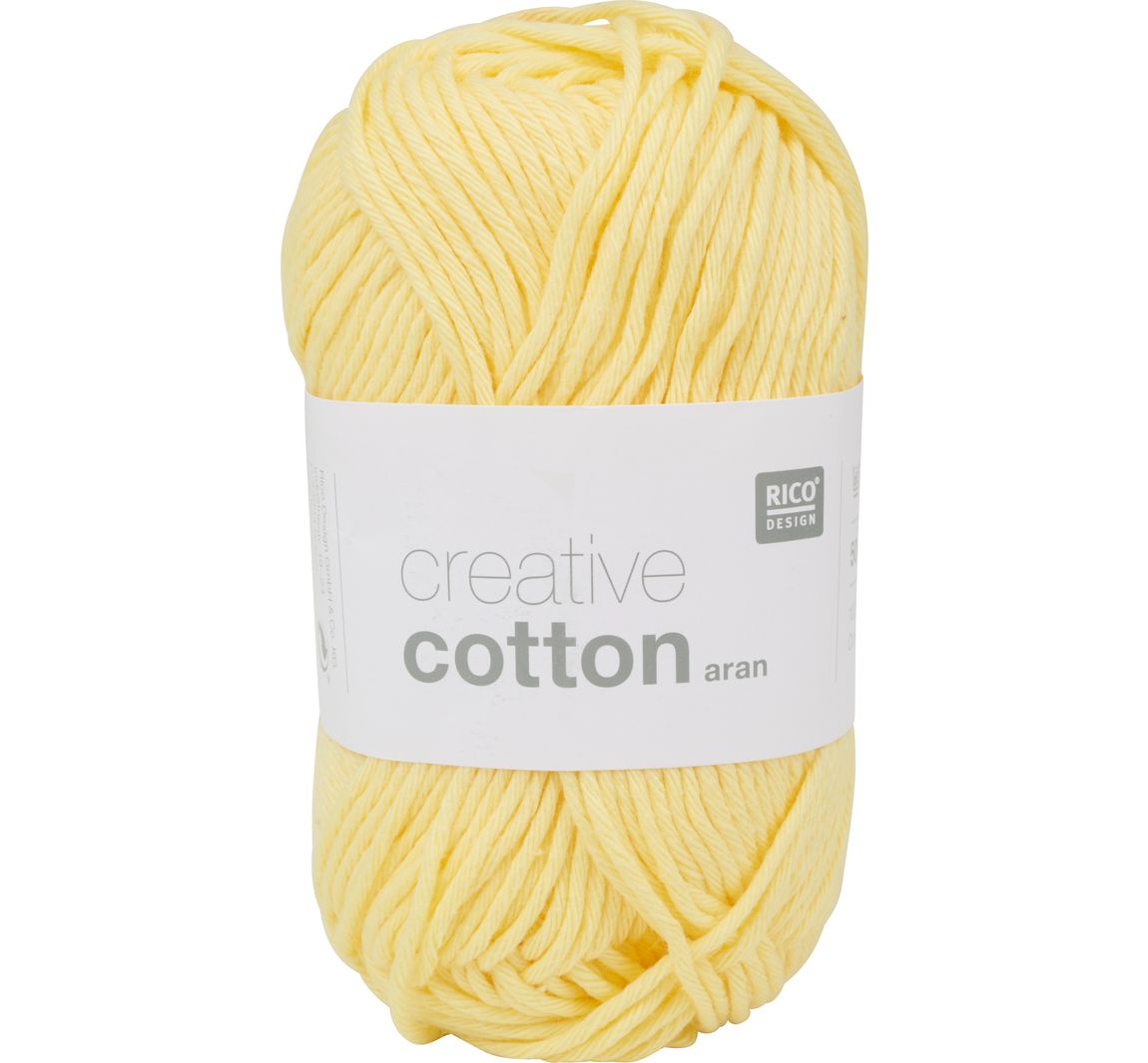 Rico Design Creative Cotton aran - Hellgelb