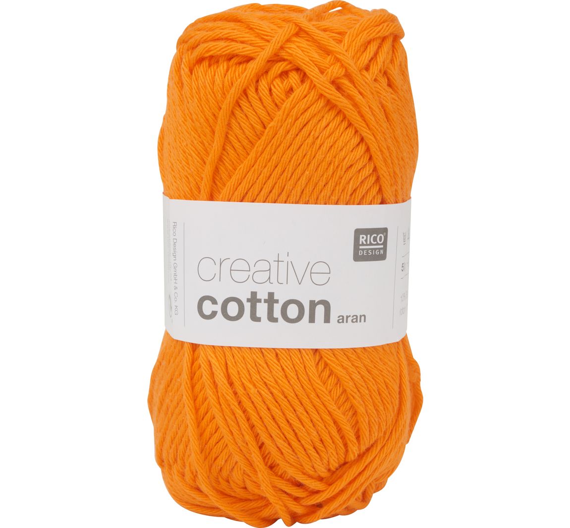 Rico Design Creative Cotton aran - Mandarine