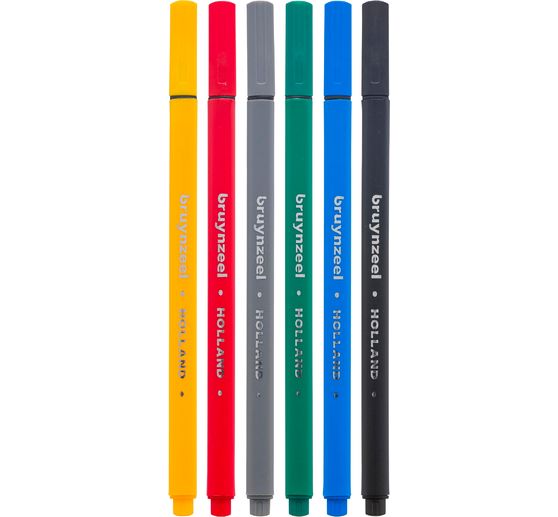 Bruynzeel Fineliner-Set, 6 St.