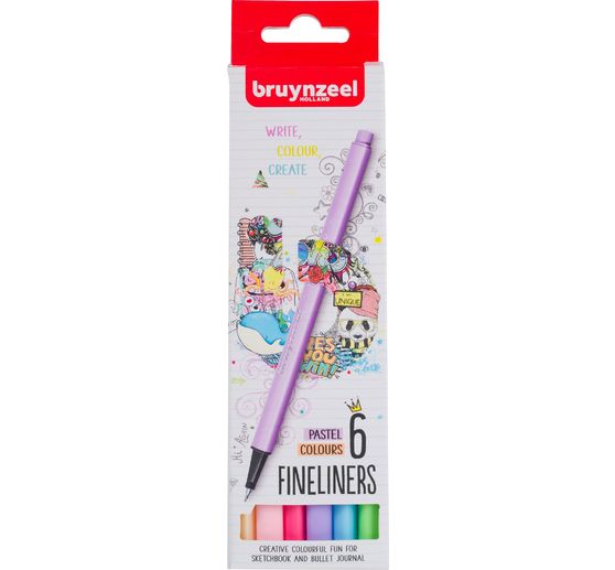 Bruynzeel Fineliner-Set, 6 St.