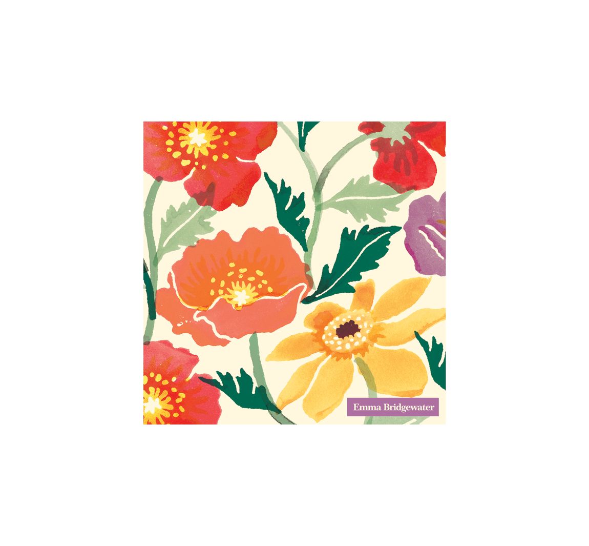 Serviette "Kosmos und Mohn" - 5 Stück