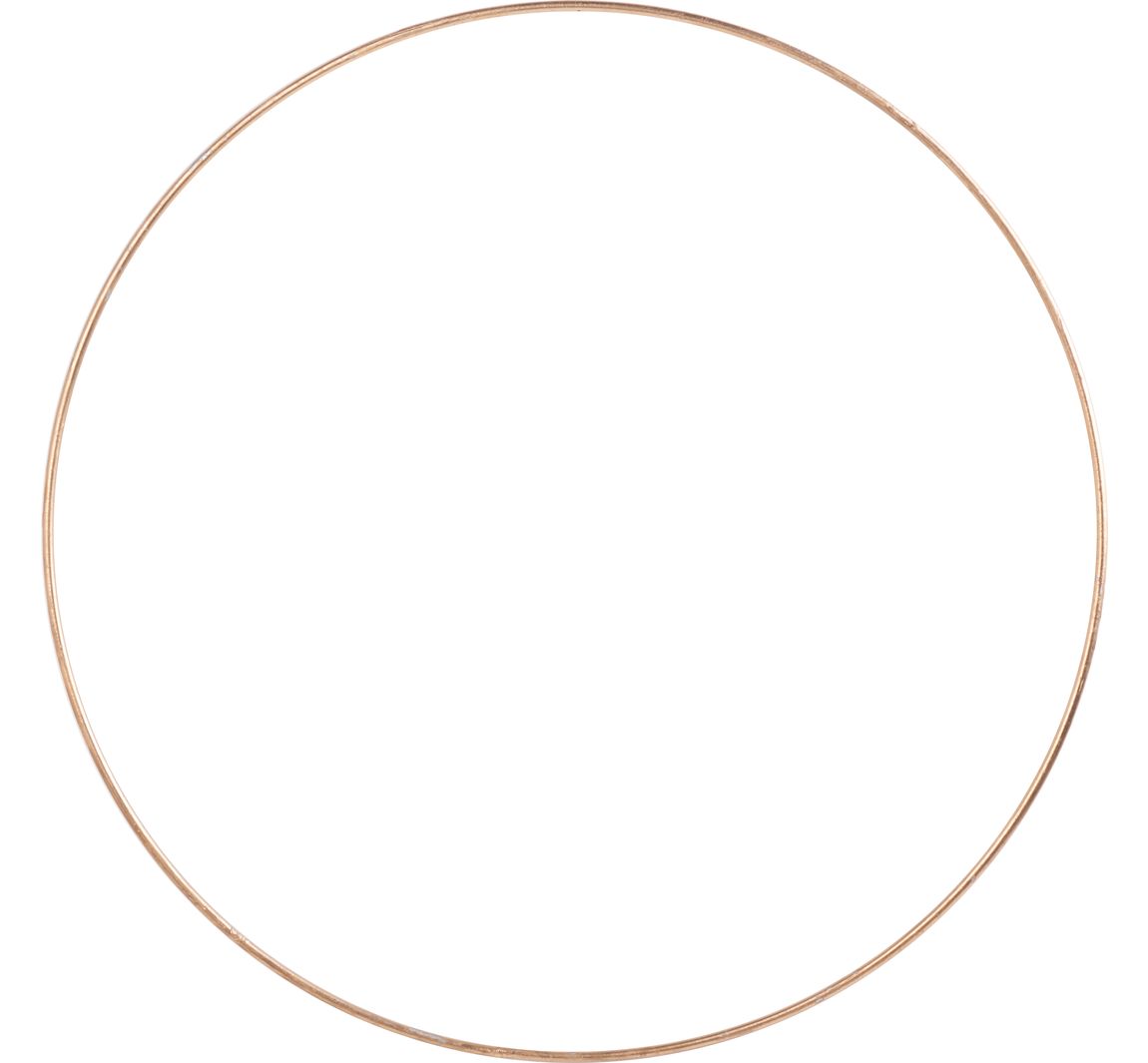 Metallring "Kreis", Goldfarben - Ø 35 cm