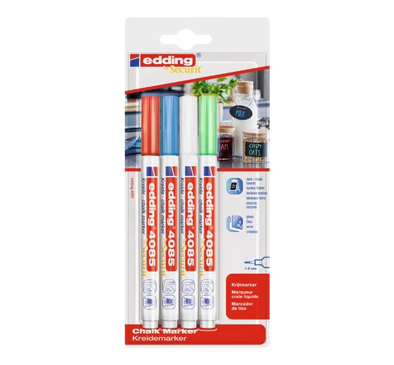 edding 4085 Kreidemarker 4er-Set