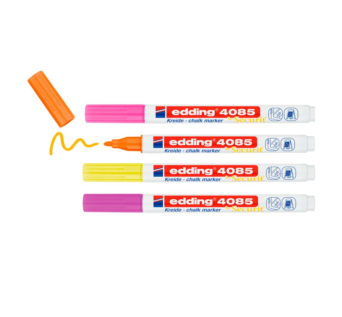 edding 4085 Kreidemarker 4er-Set - Neon