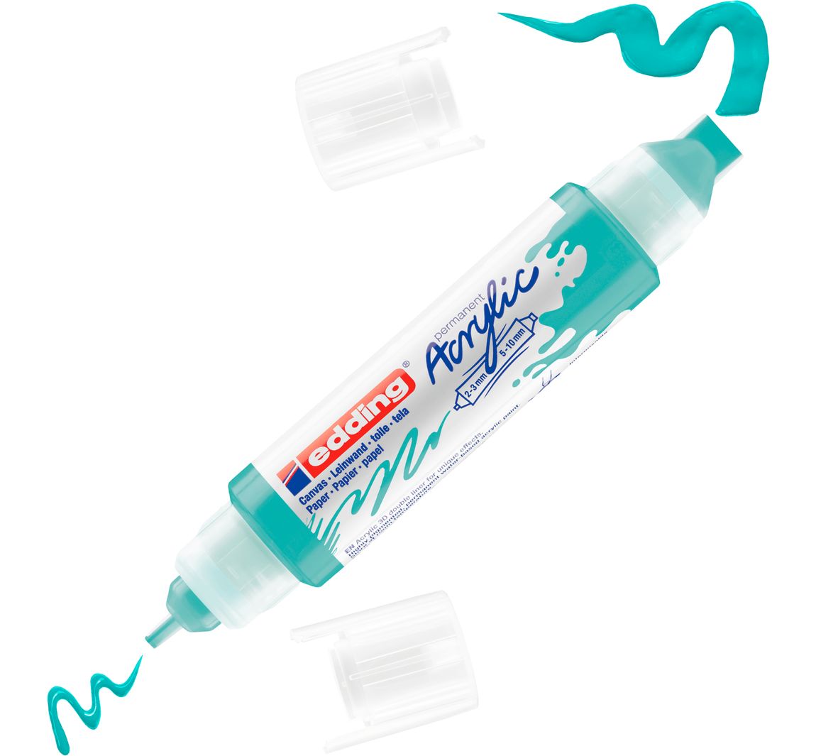 edding 5400 Acrylic "Acryl 3D - Double Liner" - Opulent-Türkis