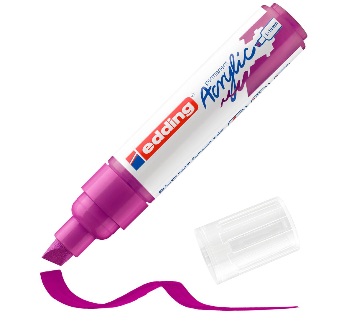 edding 5000 Acrylic "Acrylmarker - Breit" - Beere