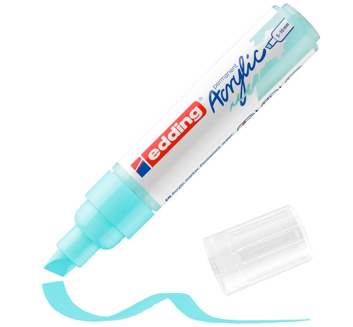 edding 5000 Acrylic "Acrylmarker - Breit" - Pastell-Blau