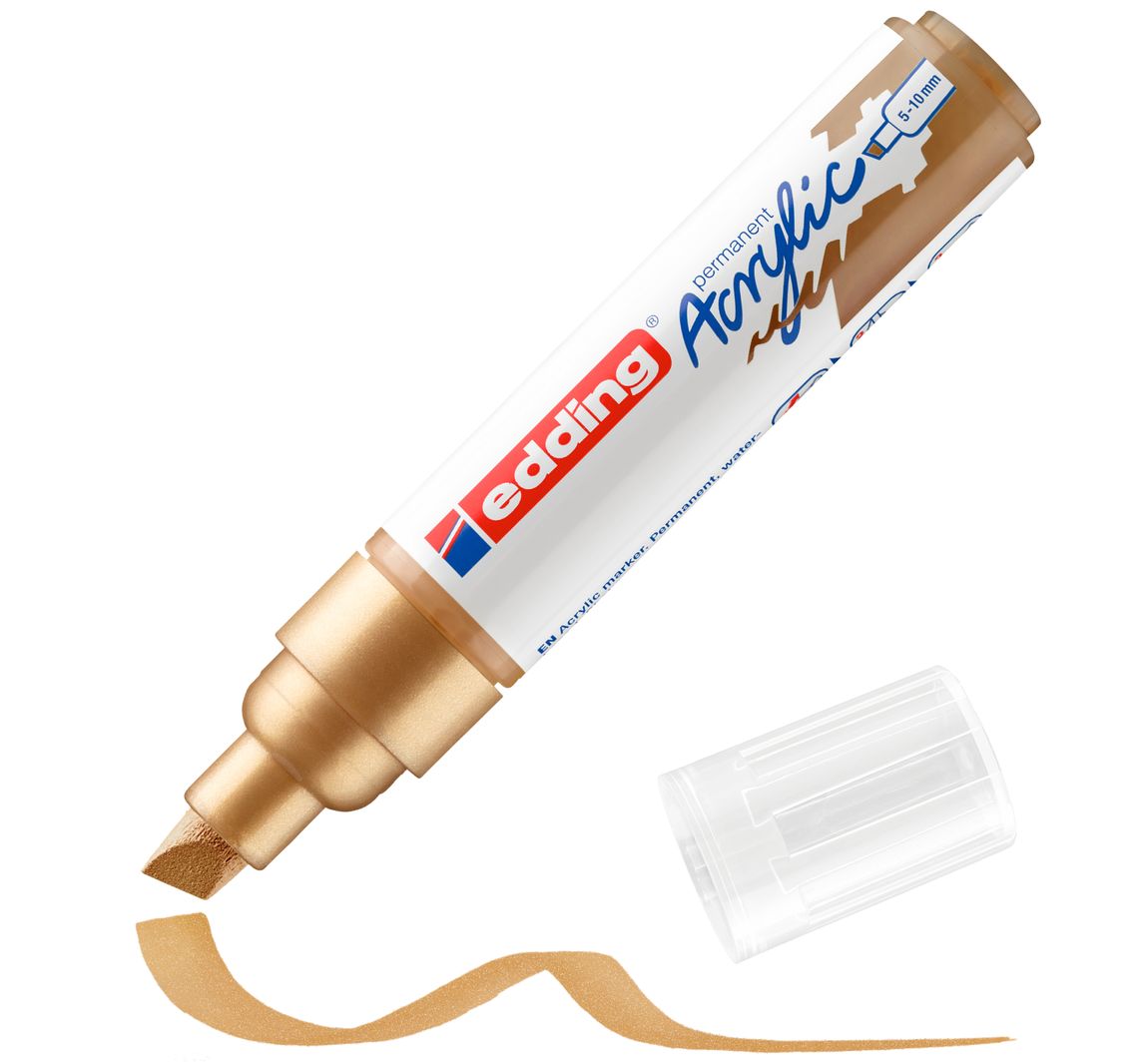 edding 5000 Acrylic "Acrylmarker - Breit" - Reichgold