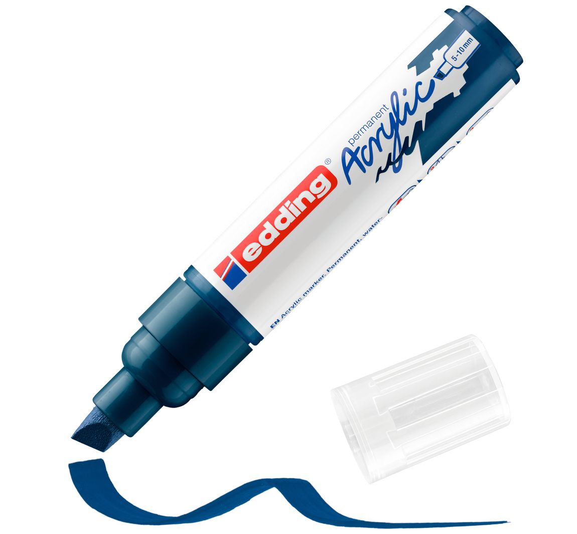 edding 5000 Acrylic "Acrylmarker - Breit" - Elegant Nachtblau