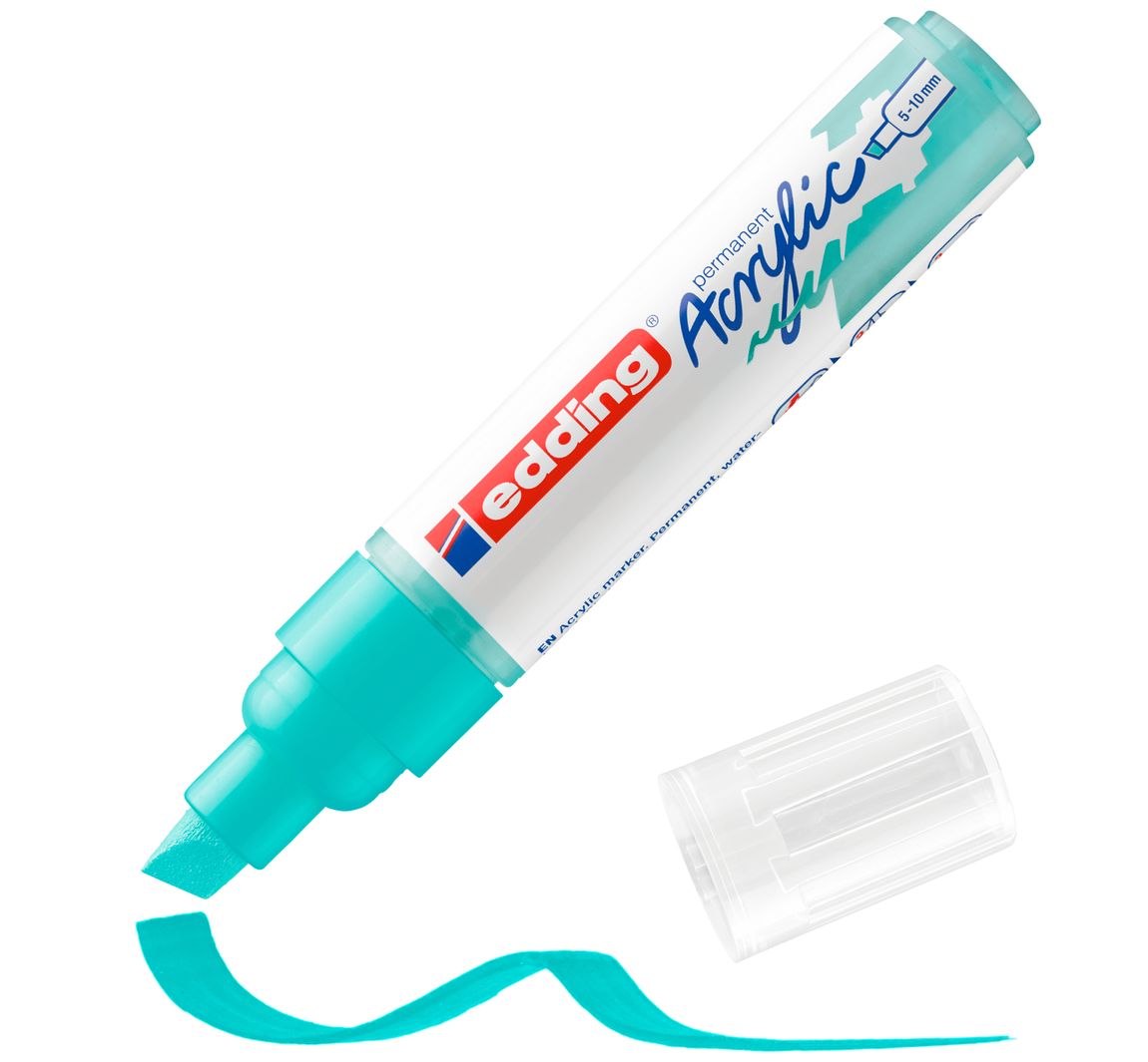 edding 5000 Acrylic "Acrylmarker - Breit" - Opulent-Türkis