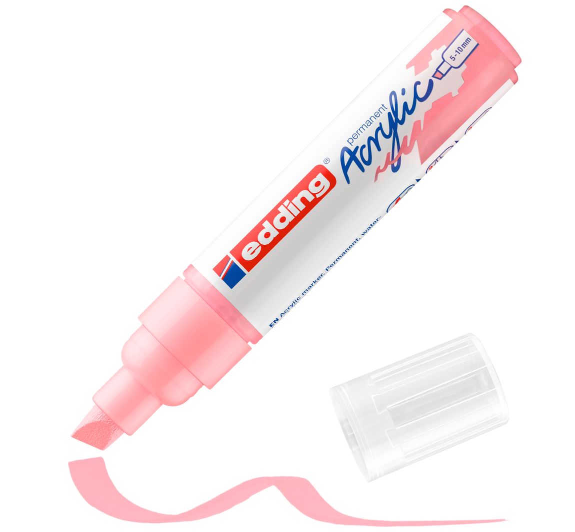 edding 5000 Acrylic "Acrylmarker - Breit" - Edel Mauve