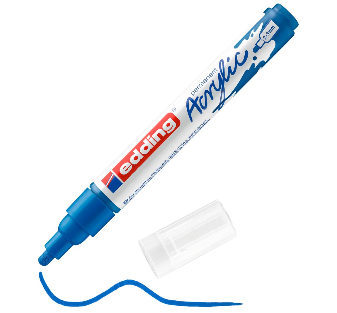 edding 5100 Acrylic "Acrylmarker - Mittel" - Enzianblau