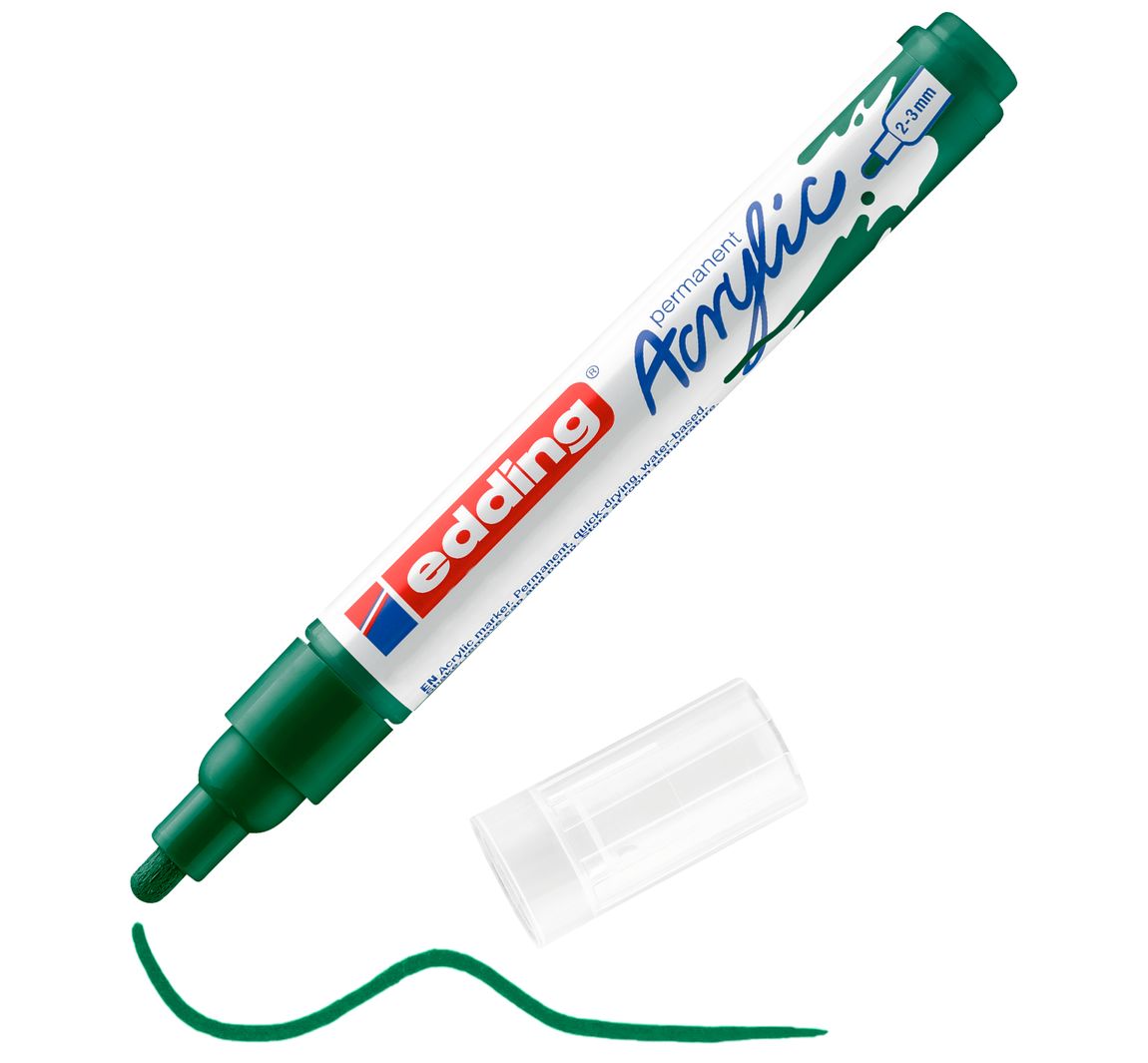 edding 5100 Acrylic "Acrylmarker - Mittel" - Moosgrün