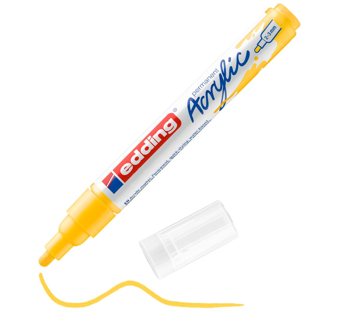 edding 5100 Acrylic "Acrylmarker - Mittel" - Verkehrsgelb