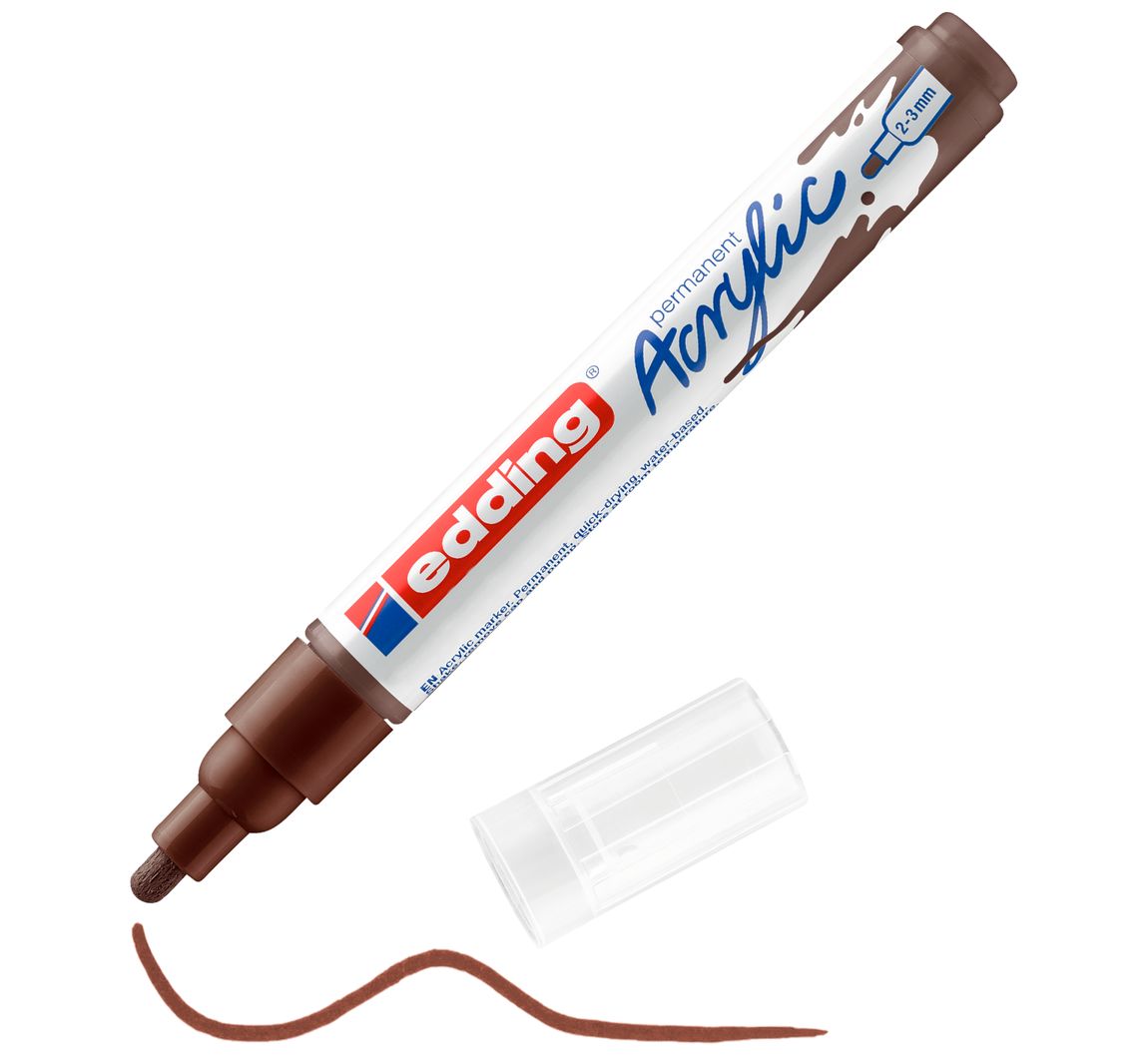 edding 5100 Acrylic "Acrylmarker - Mittel" - Schokobraun