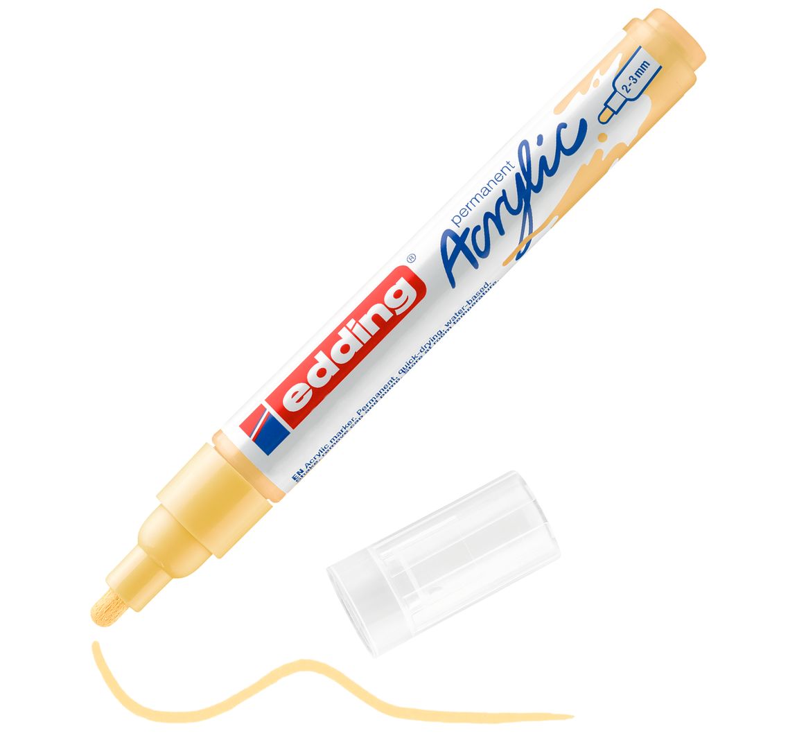 edding 5100 Acrylic "Acrylmarker - Mittel" - Pastell-Gelb