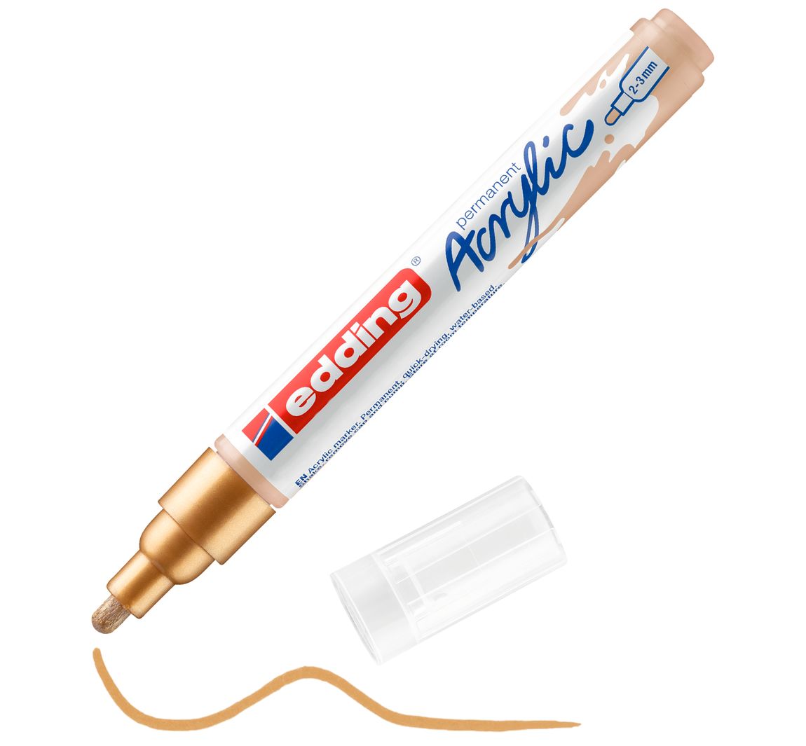 edding 5100 Acrylic "Acrylmarker - Mittel" - Reichgold