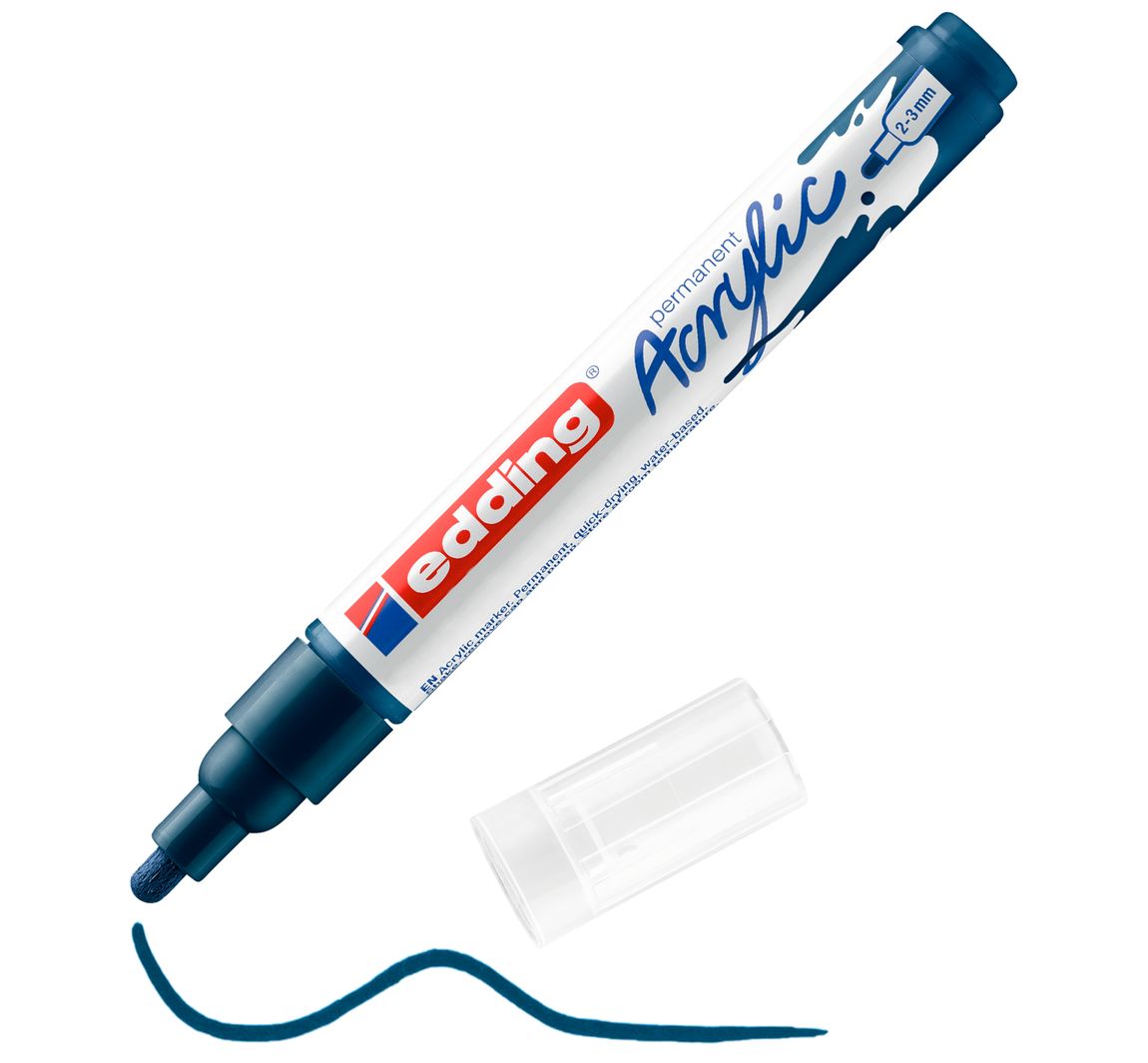 edding 5100 Acrylic "Acrylmarker - Mittel" - Elegant Nachtblau