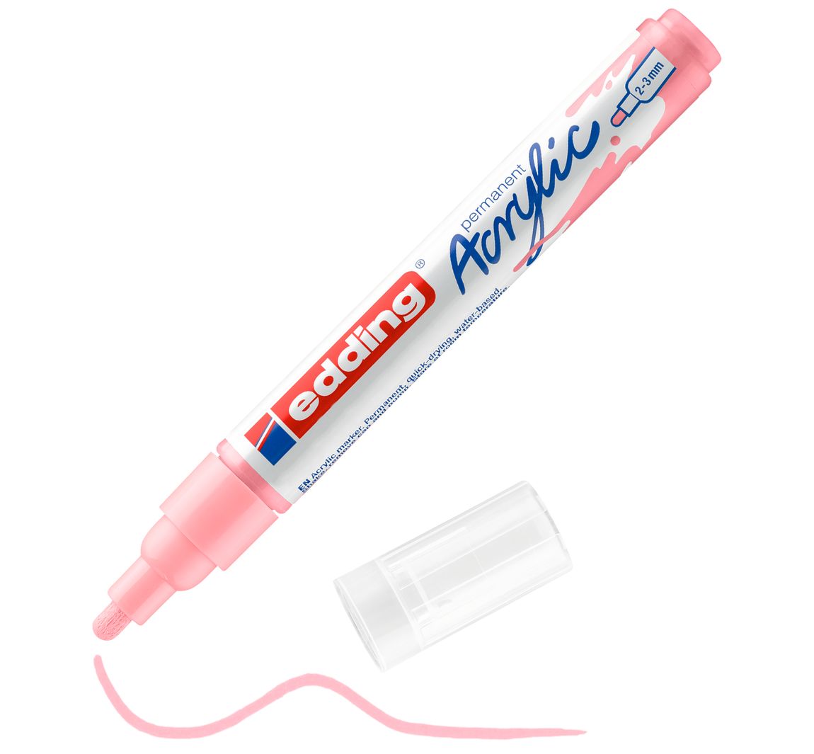 edding 5100 Acrylic "Acrylmarker - Mittel" - Edel Mauve