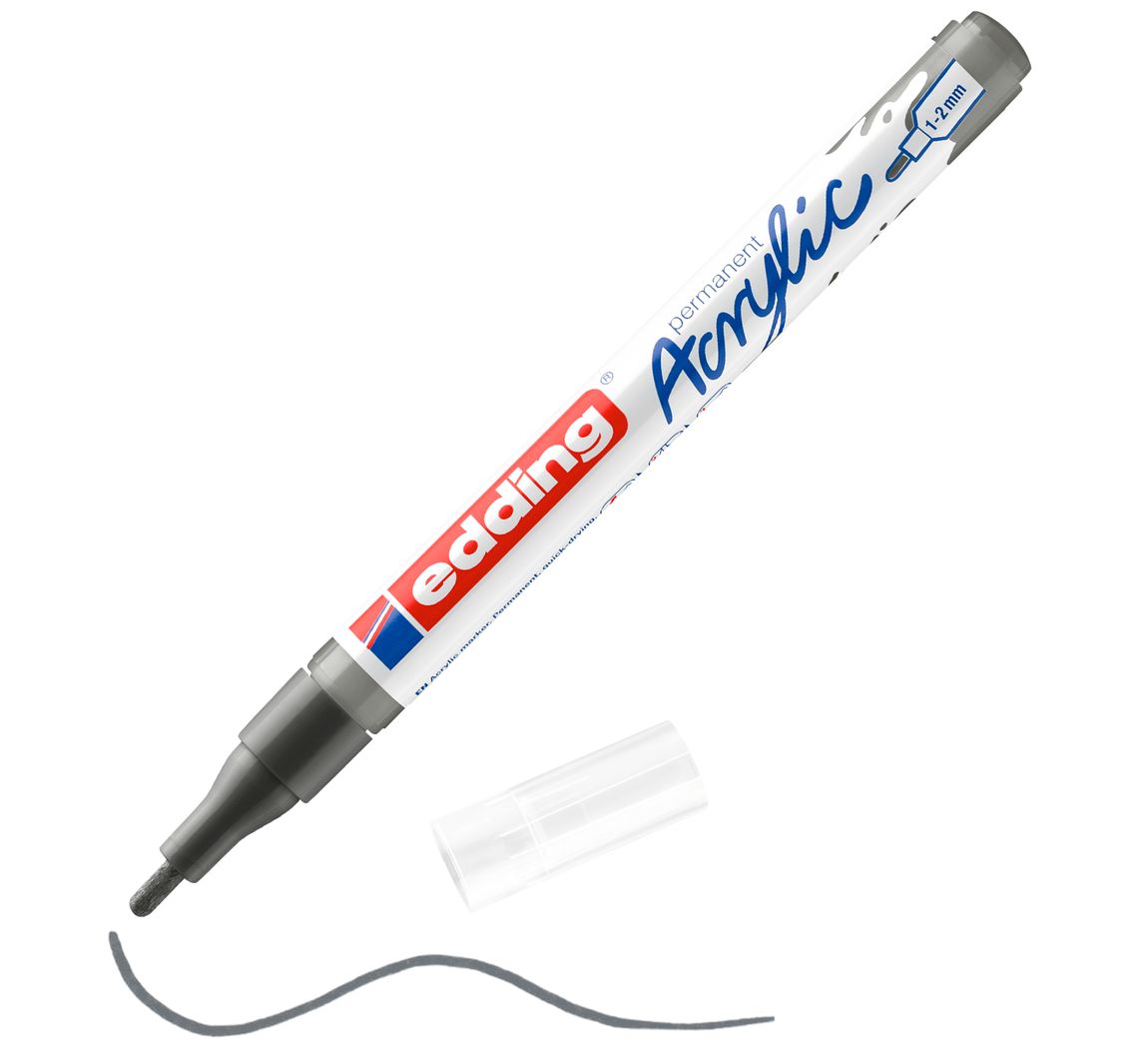 edding 5300 Acrylic "Acrylmarker - Fein" - Anthrazit