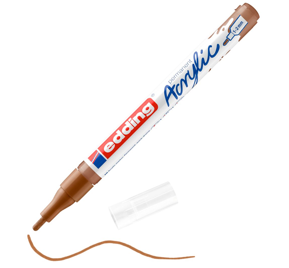 edding 5300 Acrylic "Acrylmarker - Fein" - Haselnuss
