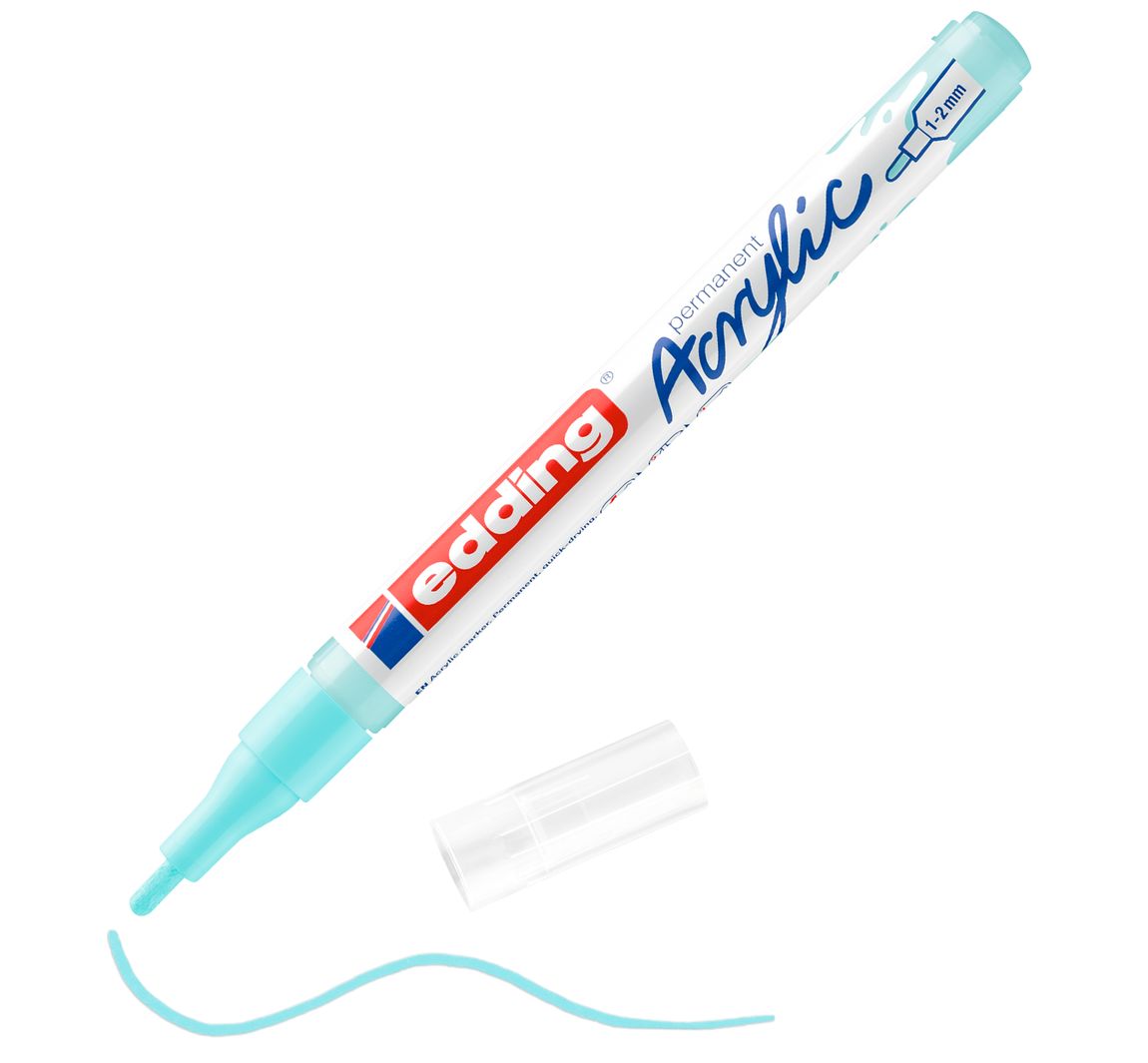 edding 5300 Acrylic "Acrylmarker - Fein" - Pastell-Blau