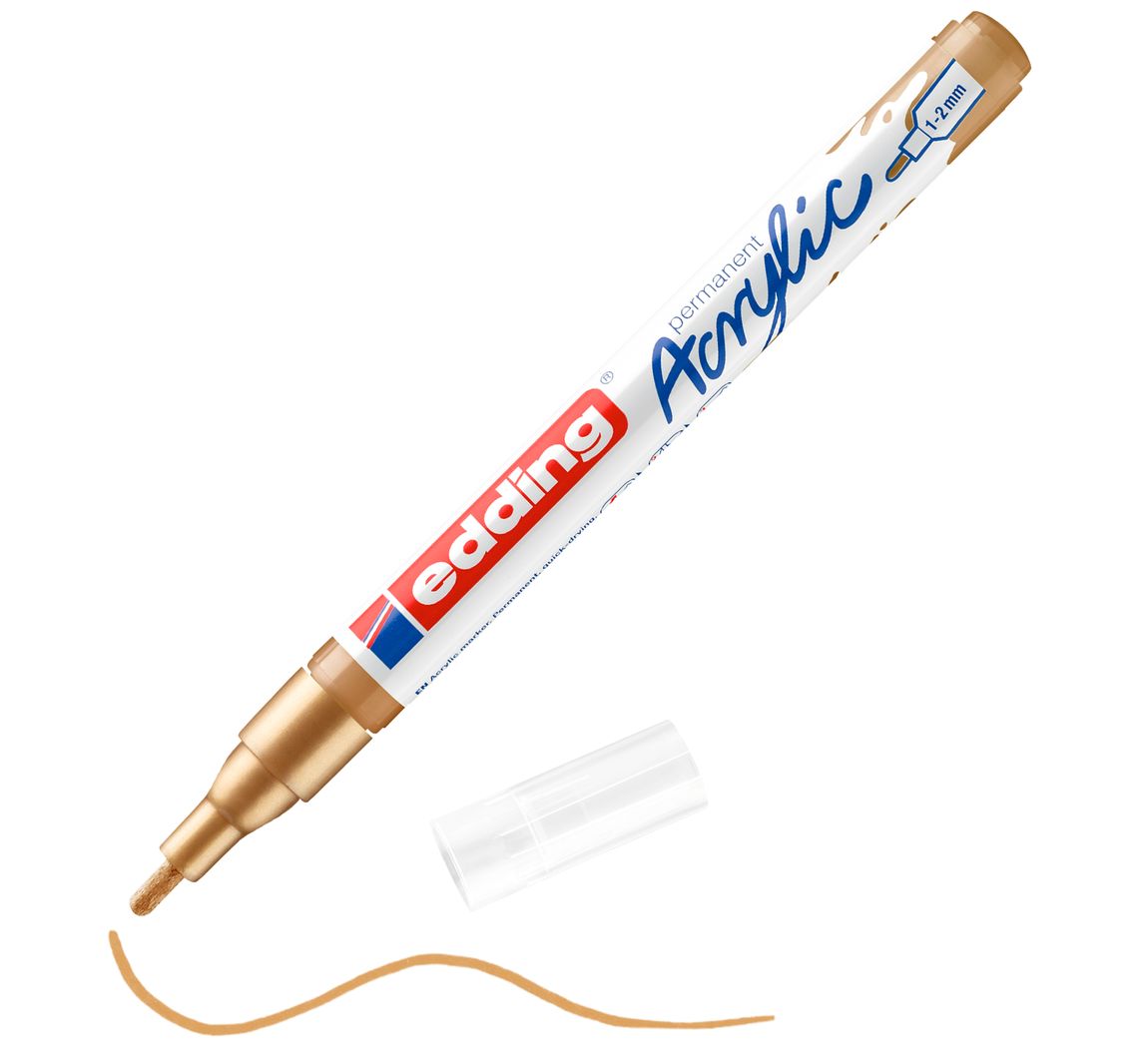 edding 5300 Acrylic "Acrylmarker - Fein" - Reichgold