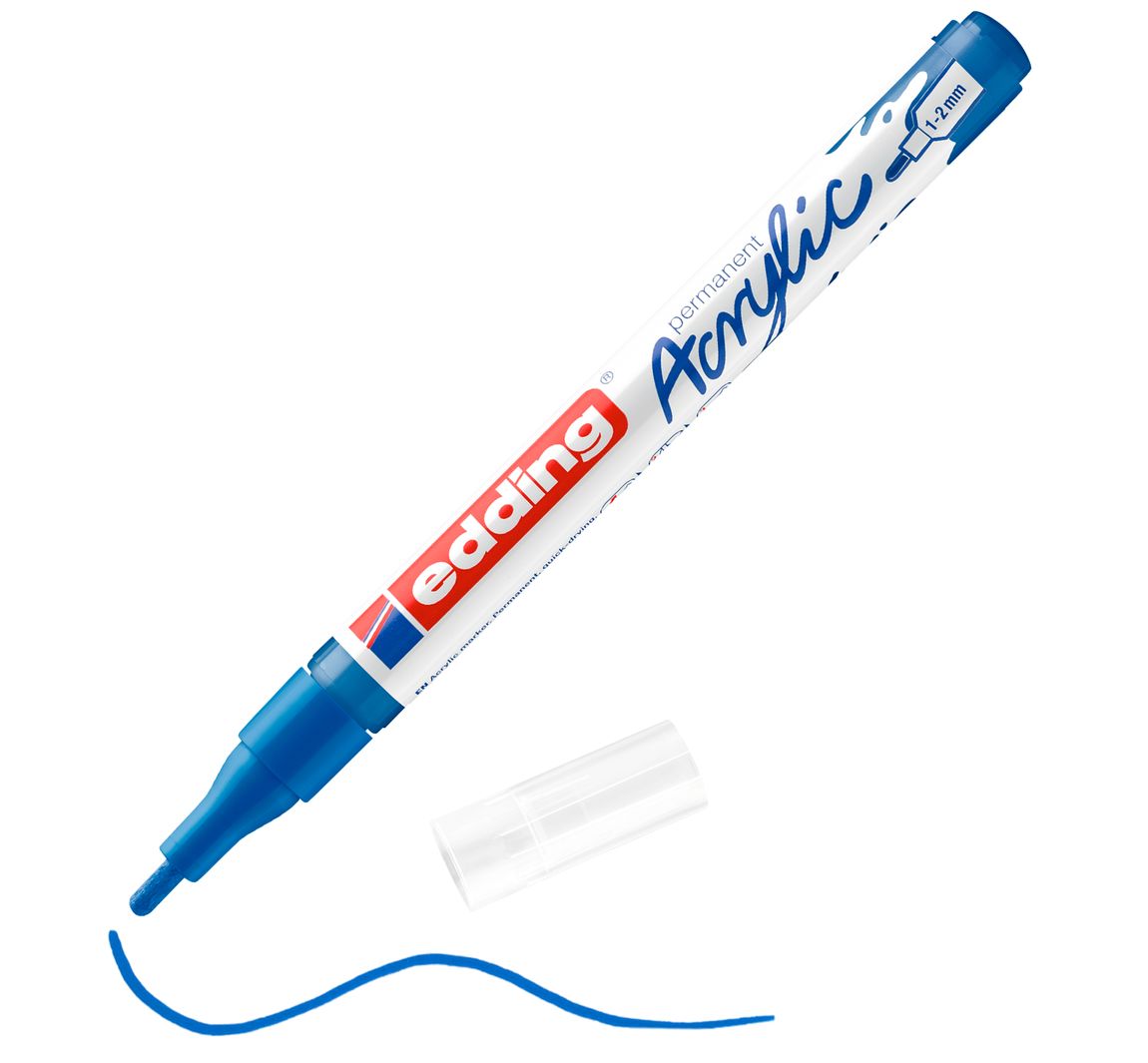 edding 5300 Acrylic "Acrylmarker - Fein" - Enzianblau