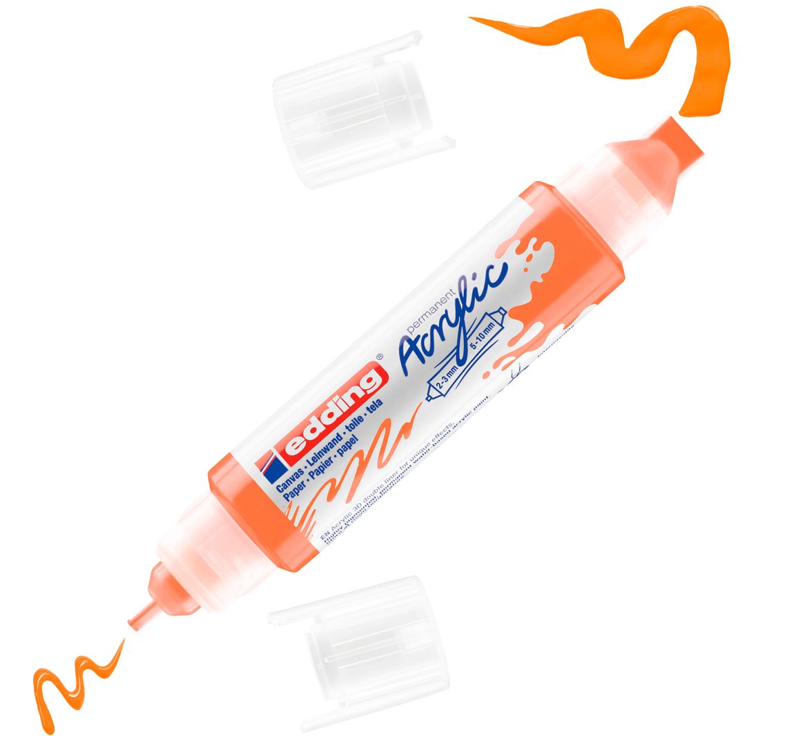 edding 5400 Acrylic "Acryl 3D - Double Liner" - Neon-Orange
