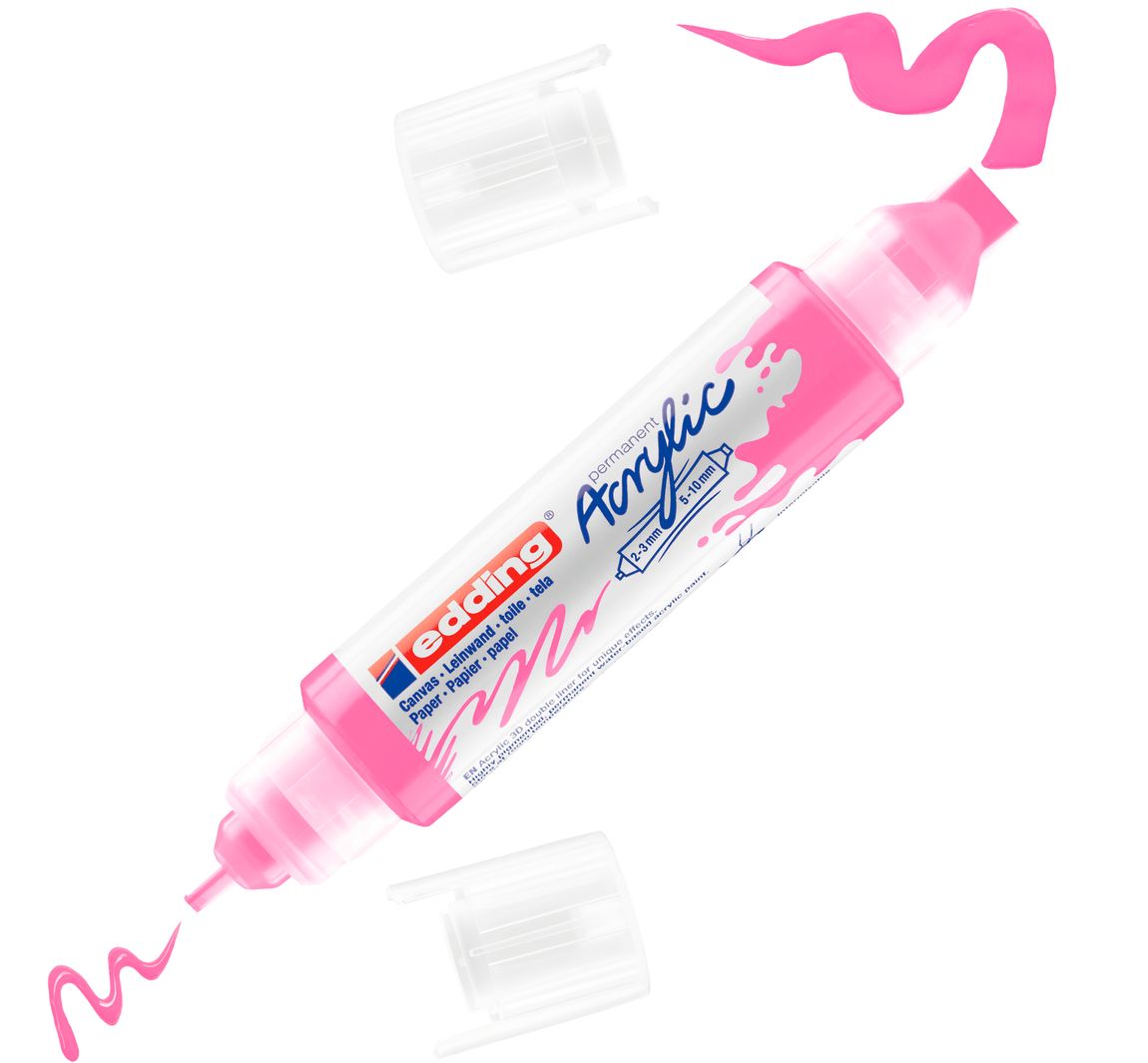 edding 5400 Acrylic "Acryl 3D - Double Liner" - Neon-Pink
