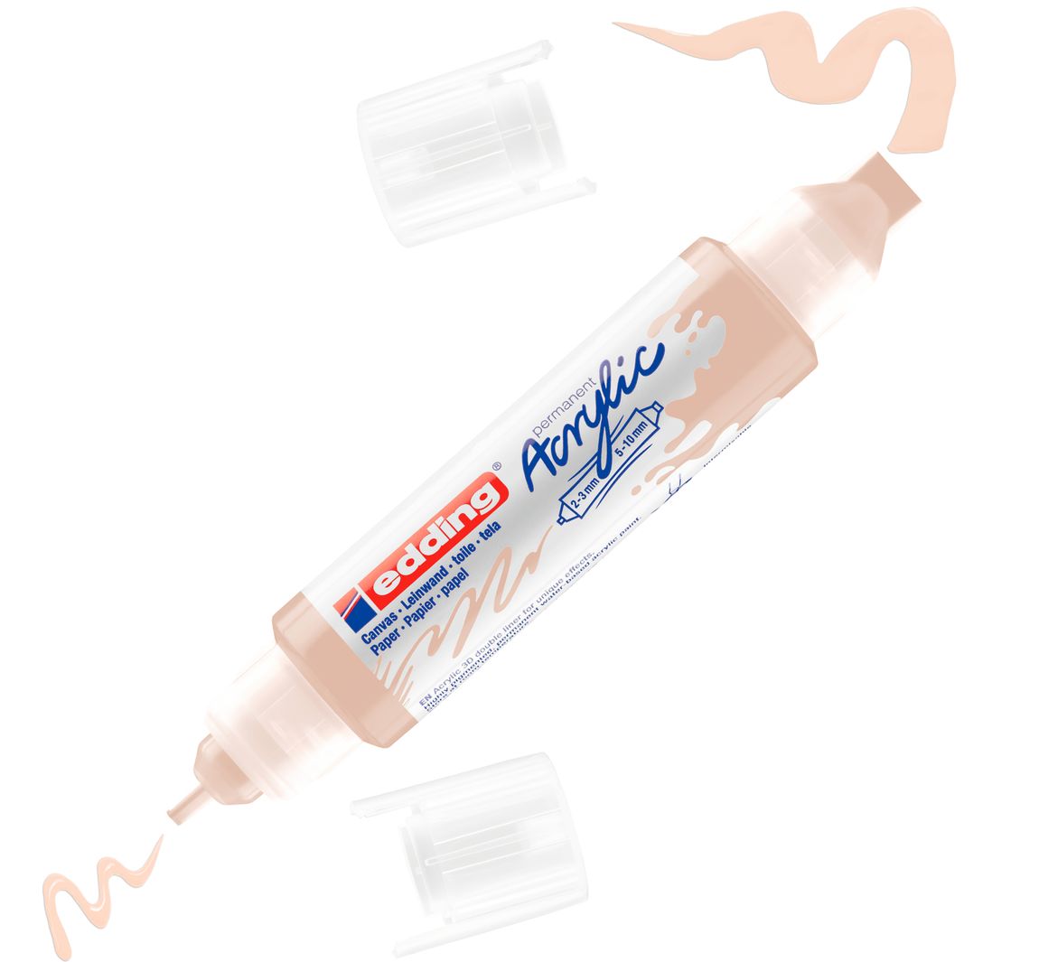 edding 5400 Acrylic "Acryl 3D - Double Liner" - Warmbeige