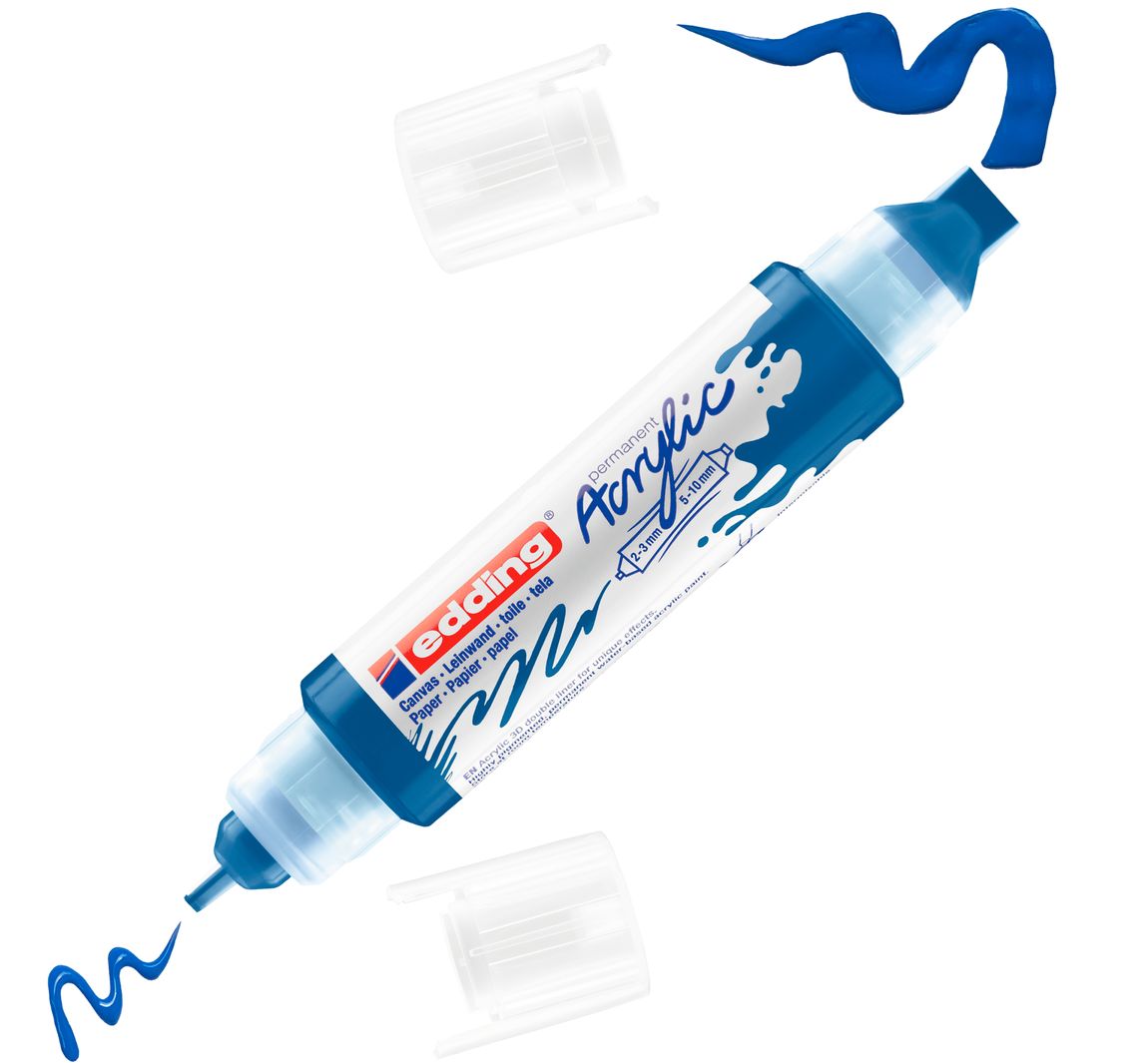edding 5400 Acrylic "Acryl 3D - Double Liner" - Enzianblau