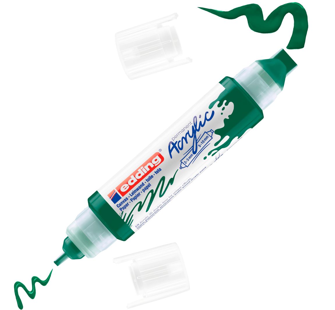 edding 5400 Acrylic "Acryl 3D - Double Liner" - Moosgrün