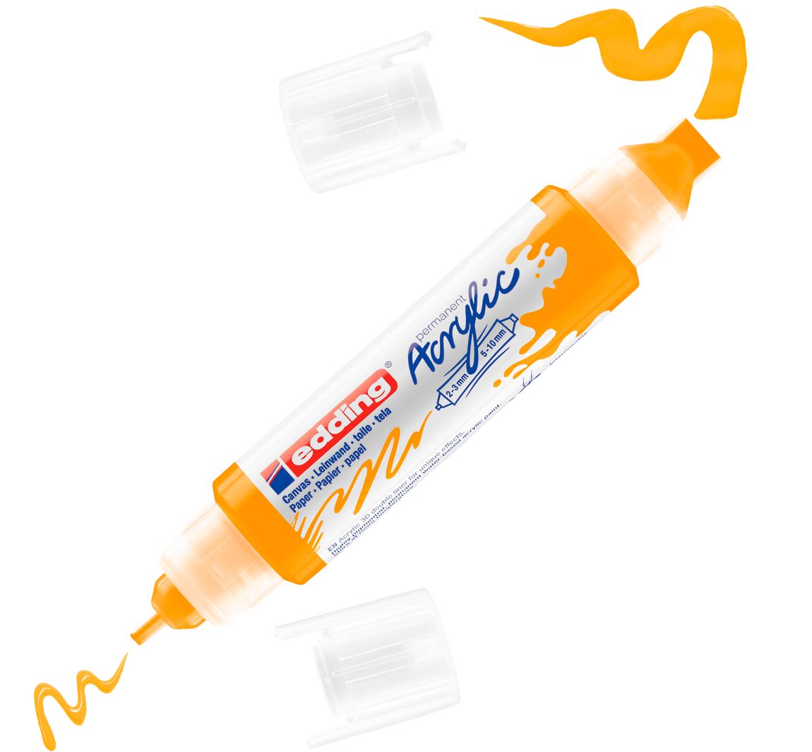edding 5400 Acrylic "Acryl 3D - Double Liner" - Sonnengelb