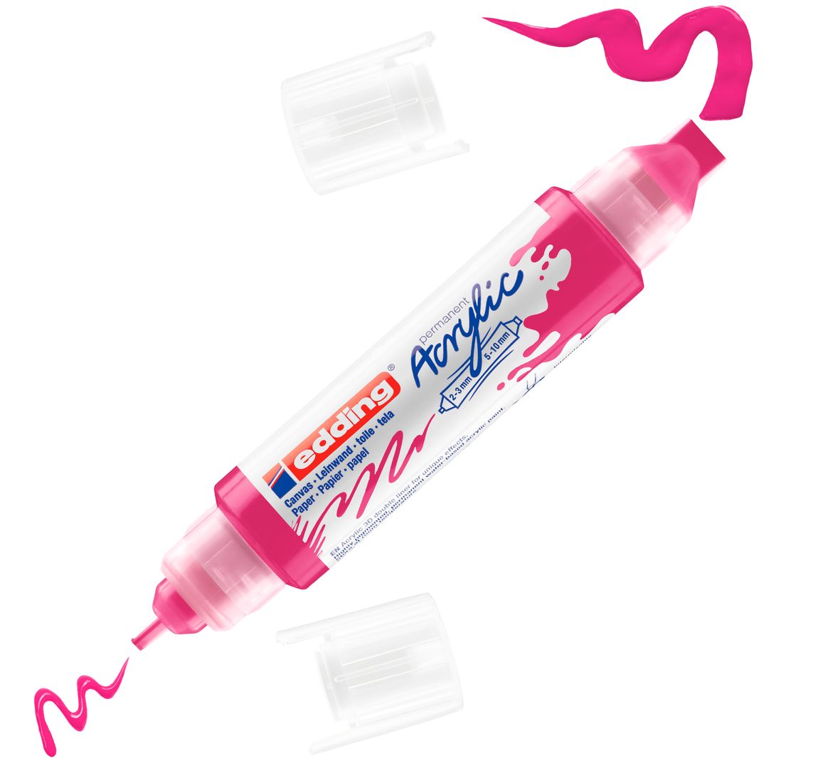 edding 5400 Acrylic "Acryl 3D - Double Liner" - Telemagenta