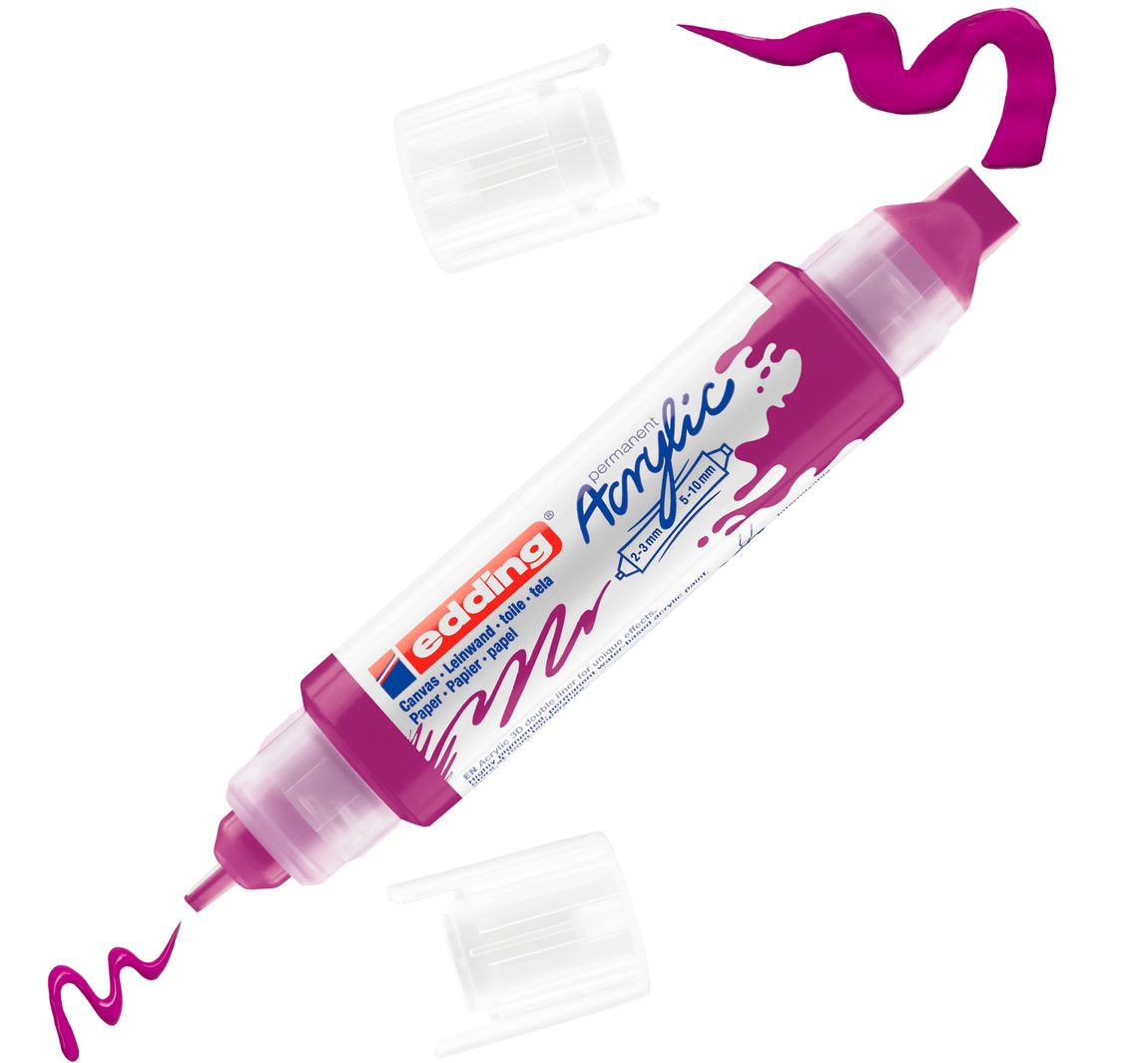 edding 5400 Acrylic "Acryl 3D - Double Liner" - Beere