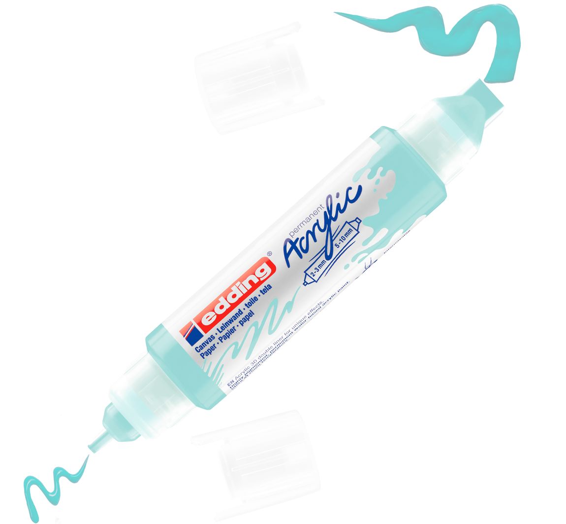 edding 5400 Acrylic "Acryl 3D - Double Liner" - Pastell-Blau