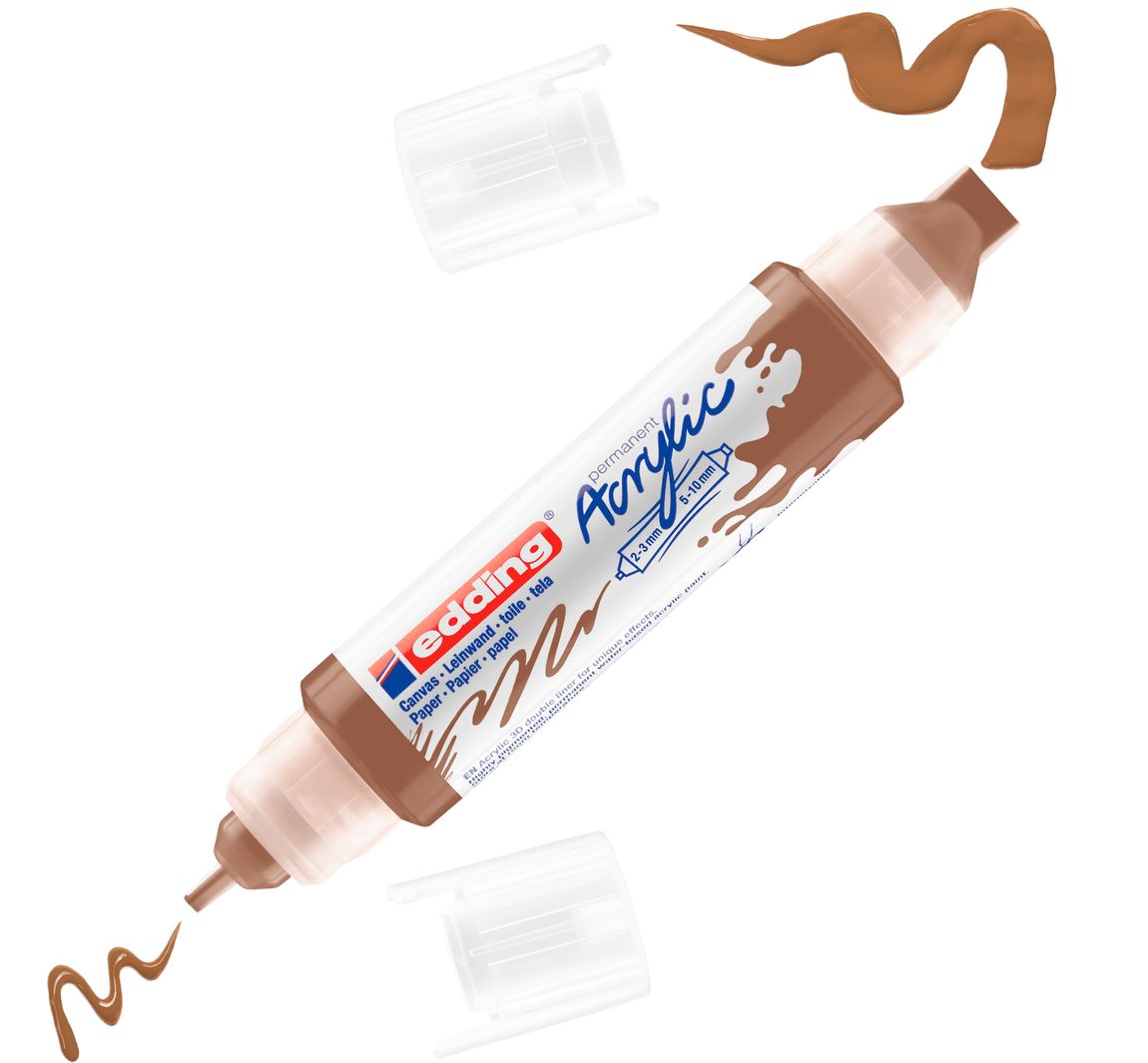 edding 5400 Acrylic "Acryl 3D - Double Liner" - Haselnuss