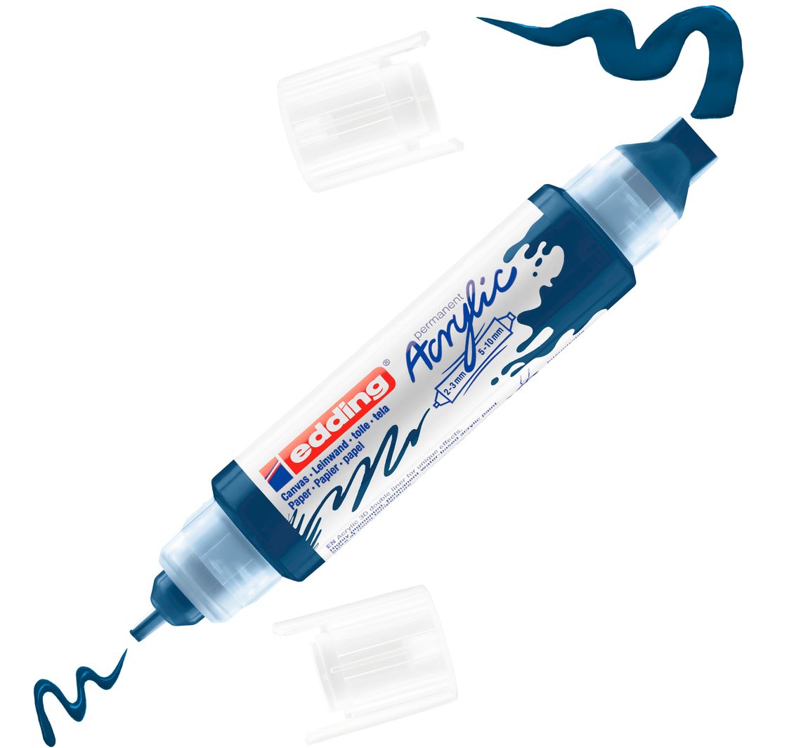 edding 5400 Acrylic "Acryl 3D - Double Liner" - Elegant Nachtblau
