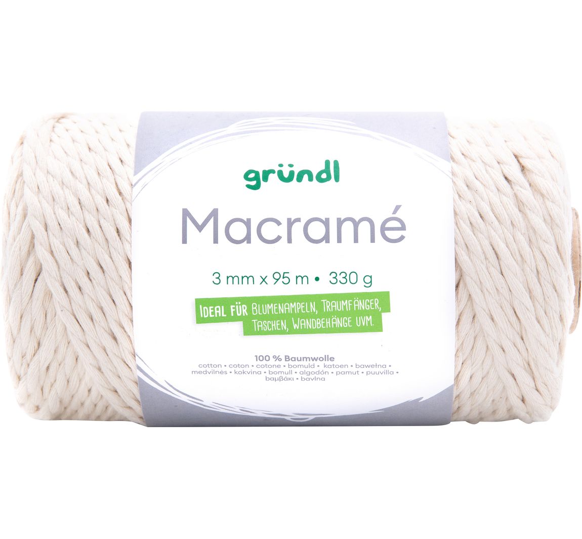 Gründl Baumwollkordel "Macramé" - Farbe 01