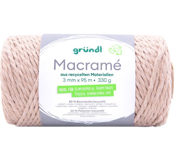 Gründl Baumwollkordel "Macramé"