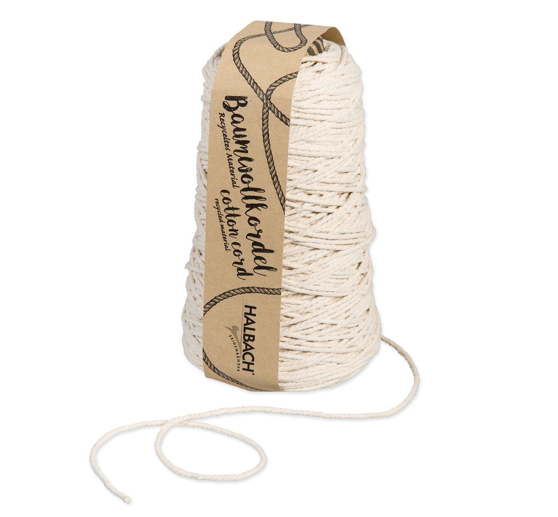 Halbach Baumwollkordel "2 Mm" - Natur