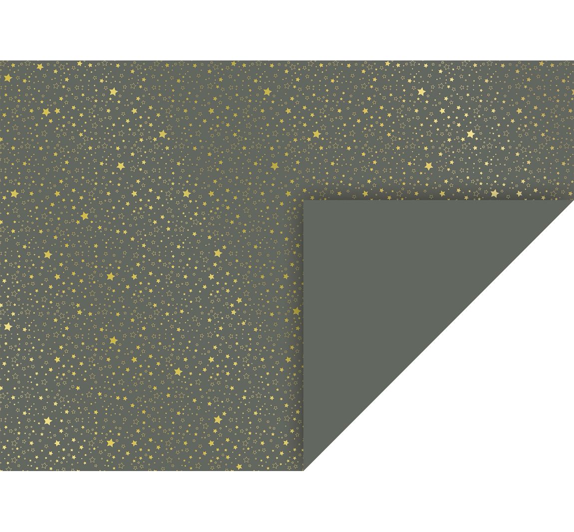 Motivkarton "Golden Stars" - Anthrazit