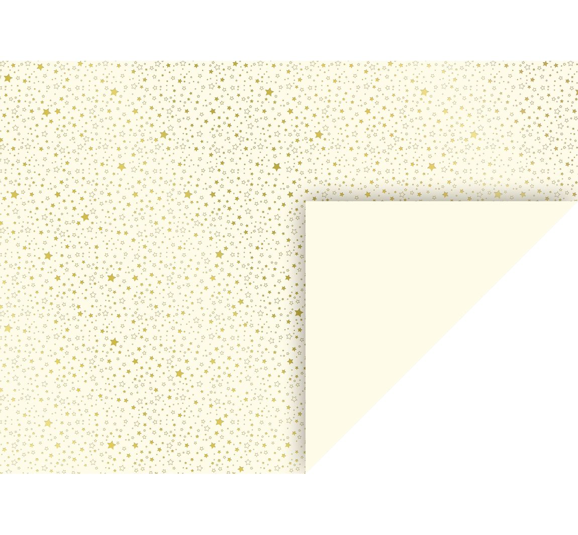 Motivkarton "Golden Stars" - Creme